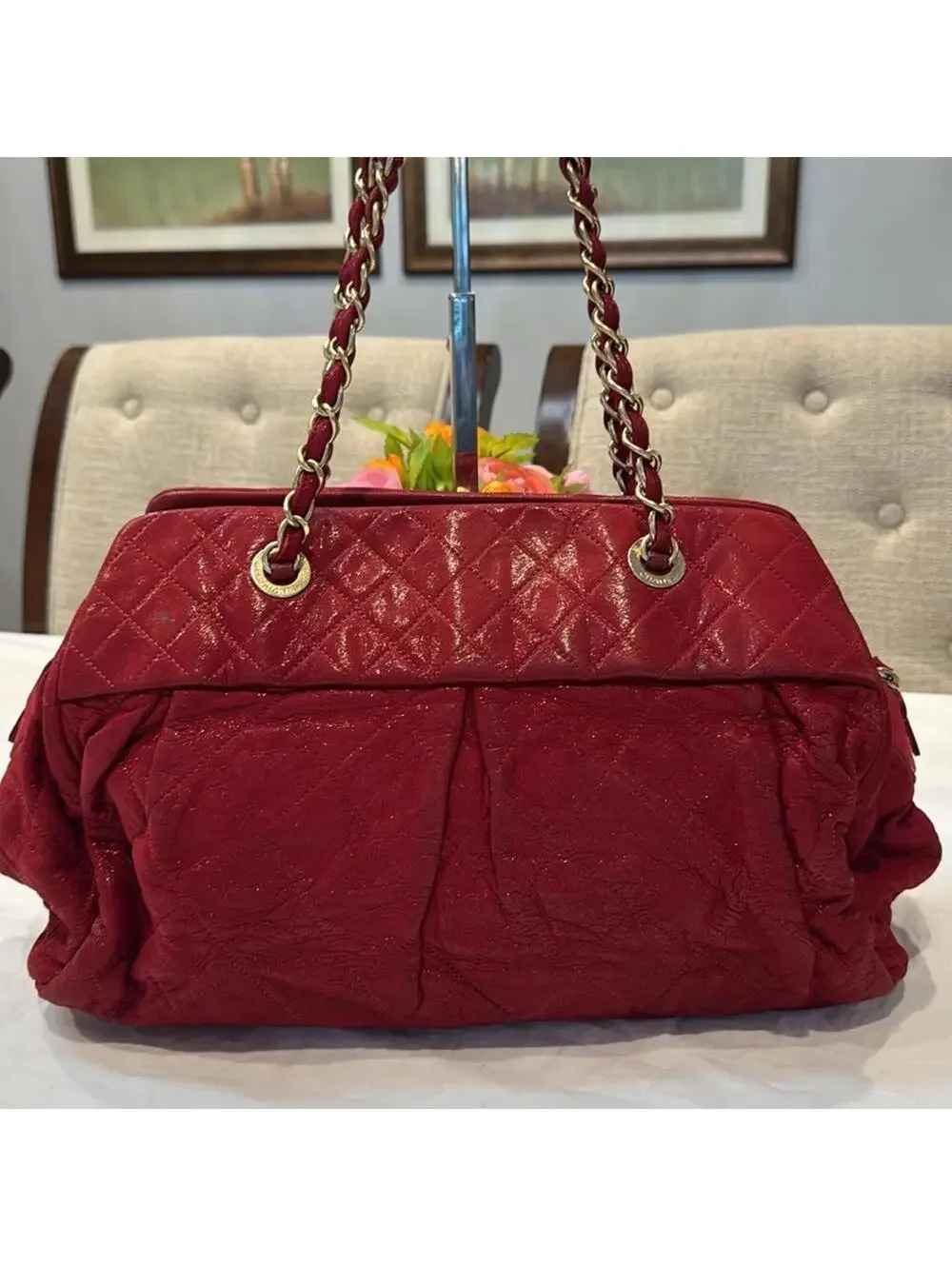 Authentic Chanel Matelasse shoulder bag
